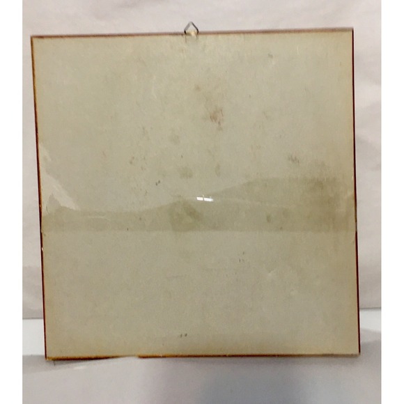 Vintage Tapestry Angels Crowing Glory Gold Frame 10.5"x10.5" - Picture 8 of 8